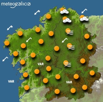 Predicciones meteorológicas para este lunes: cielos poco nublados y fuertes vientos en el litoral coruñés