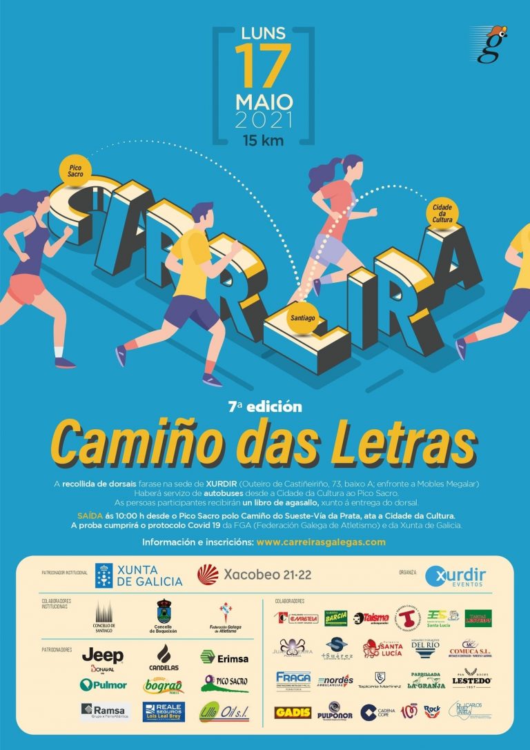La carrera ‘Camiño das Letras’ regresa en su VII edición aunando cultura y patrimonio con la práctica deportiva