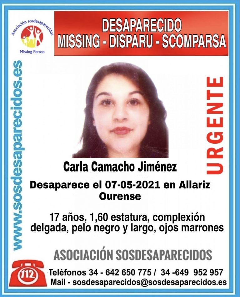 Buscan a una menor de 17 años desaparecida en Allariz