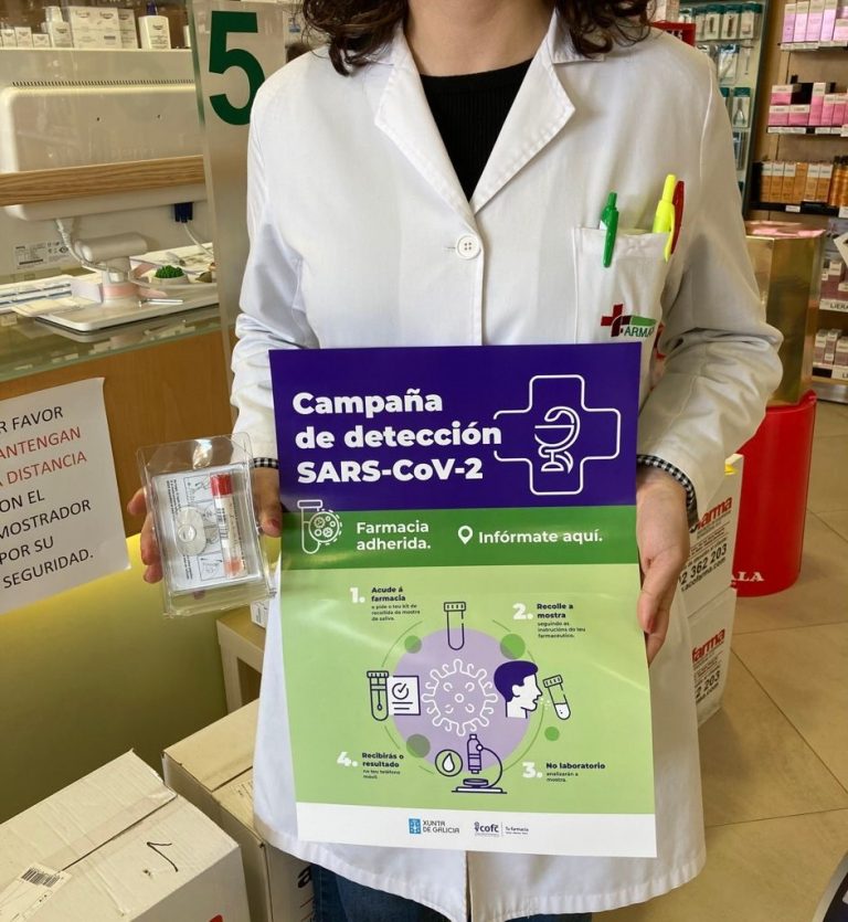 Cvirus.- Las farmacias de la provincia de A Coruña colaborarán con Sanidade en un cribado de personas de 12 a 64 años