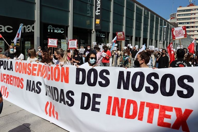 Trabajadores de Inditex secundan una jornada de huelga en la provincia de A Coruña para exigir reubicaciones «dignas»