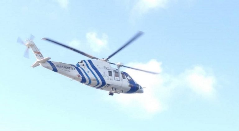 Evacuado en helicóptero un hombre tras sufrir una indisposición mientras realizaba una ruta en Ponteceso