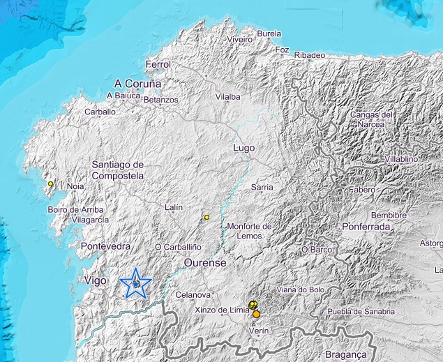 Registrados varios terremotos de magnitud 2 y 2,3 en Becerreá, Triacastela y Muros