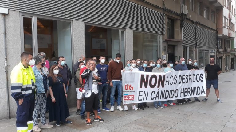 Los 24 trabajadores despedidos del grupo Cándido Hermida irán a juicio tras finalizar sin acuerdo la conciliación