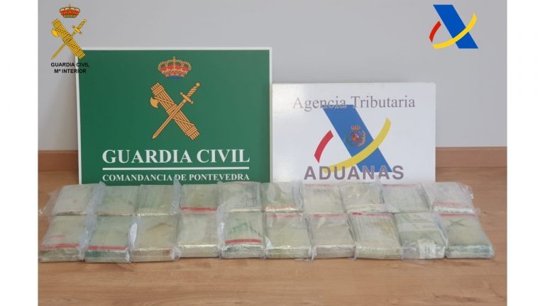Intervenidos 24 kilos de cocaína en un contenedor llegado al puerto de Vigo