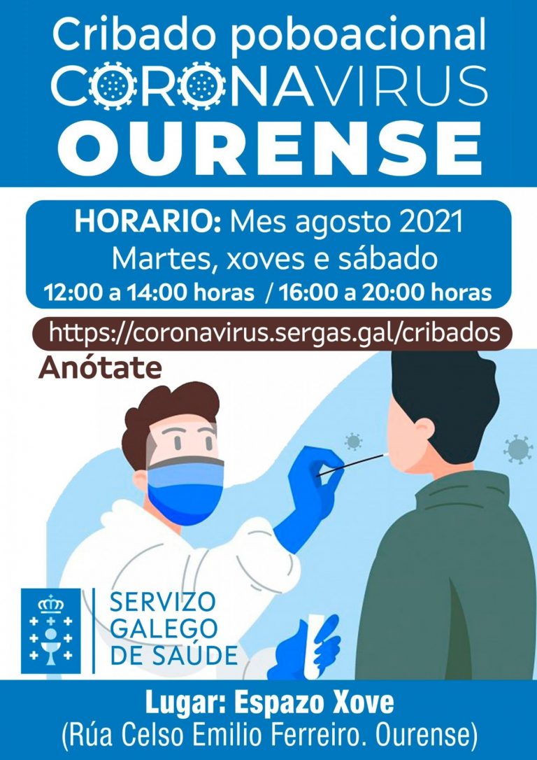 El área de Ferrol activa la cita previa para hacer test a mayores de 12 años y emitir certificados de vacunación