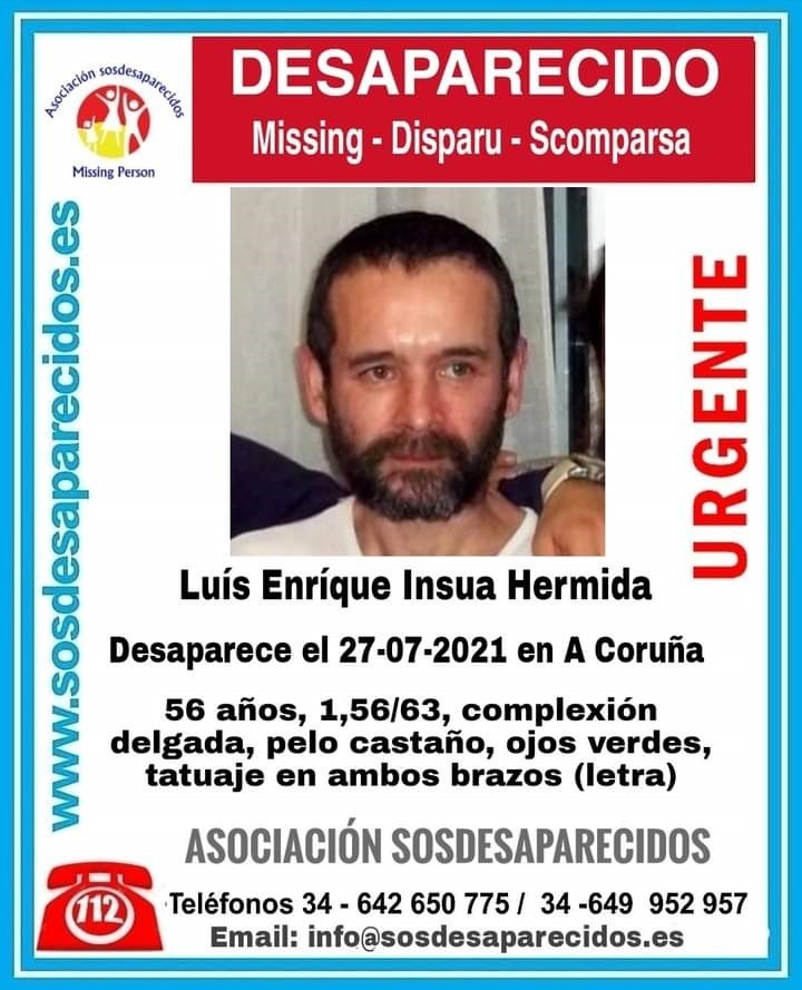 Buscan a un hombre desaparecido en A Coruña desde finales de julio