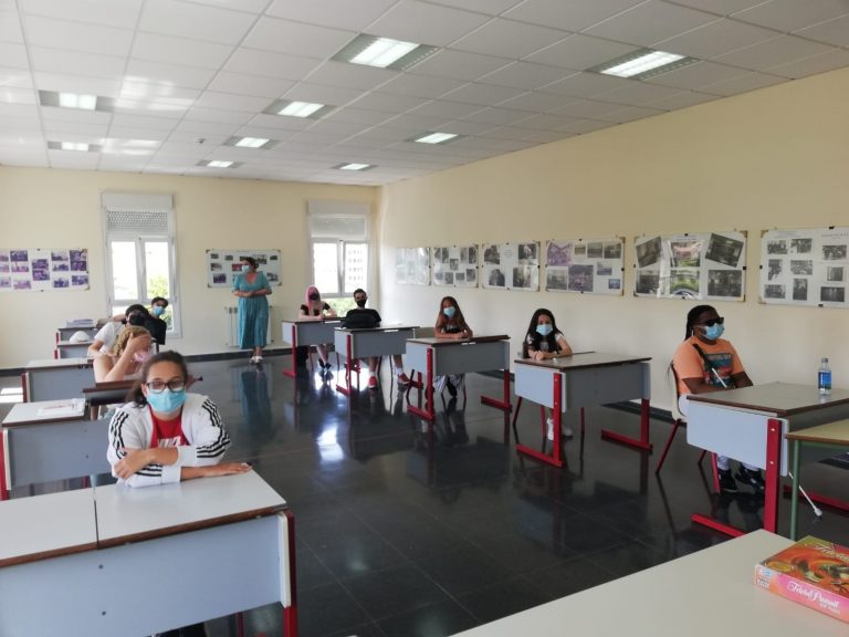 Menores con y sin discapacidad visual de toda España conviven en los cursos de inglés de la ONCE en Pontevedra