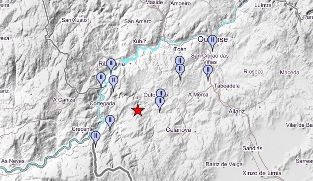 Gomesende (Ourense) registra nuevos temblores, el más fuerte de 2,7 de magnitud