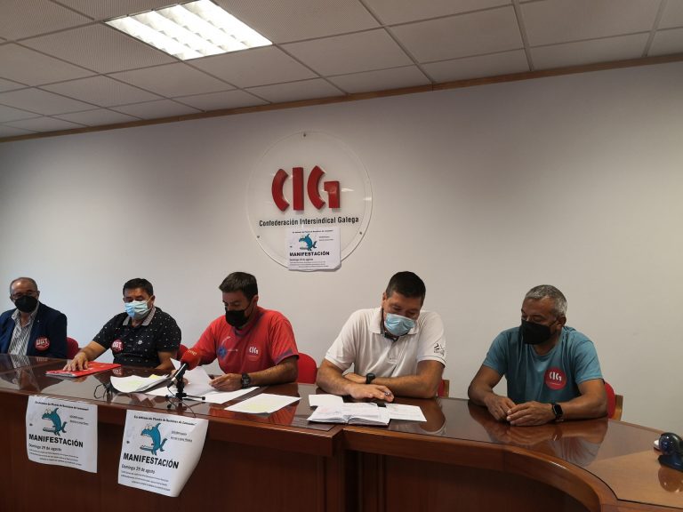 El comité de la planta de Lousame se manifiesta este domingo en Porto do Son contra la «desidia» de la mancomunidad