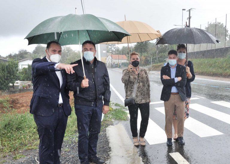 La Diputación de A Coruña acometerá inversiones para la construcción de una senda peatonal en núcleos de Pontedeume