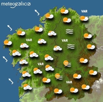 Predicciones meteorológicas para el sábado: bancos de niebla y ascenso de temperaturas máximas