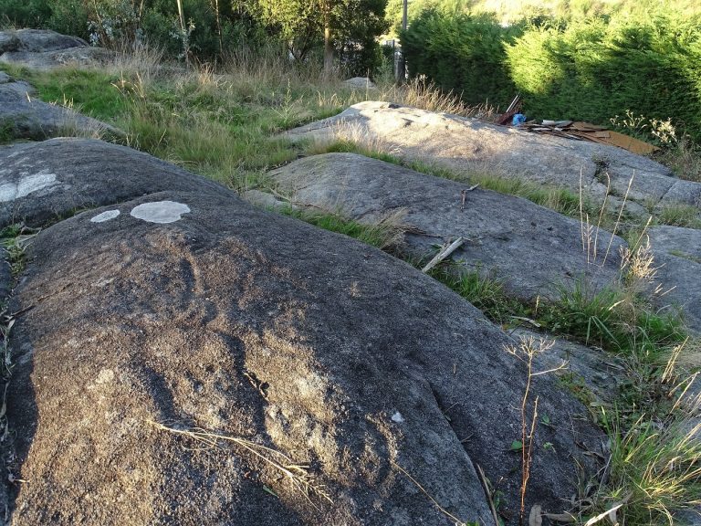 El colectivo ecologista Luita Verde denuncia un vertido en una zona próxima a un petroglifo en Cangas