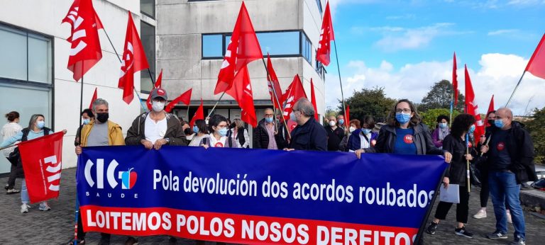 CIG-Saúde reivindica en una nueva concentración presupuesto para la recuperación de «los salarios robados desde 2010»