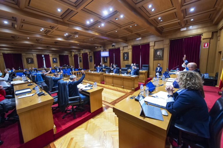 La Diputación de Ourense aprueba su presupuesto para 2022 con 85,7 millones, un 7% más que en 2021