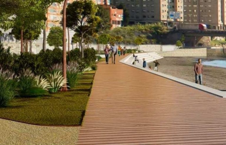 Comienzan las obras del nuevo Paseo de Bouzas, con el fin de «volcar» la ciudad «hacia la playa y hacia el mar»