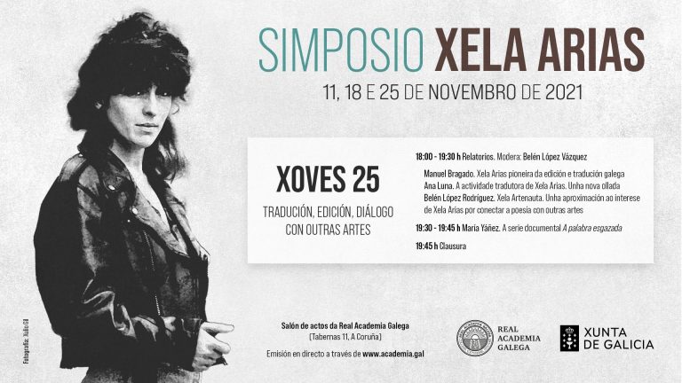 La RAG celebra el jueves la jornada de clausura del simposio sobre Xela Arias