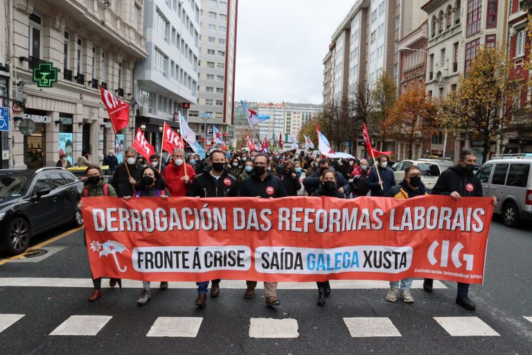 La CIG se moviliza en las ciudades gallegas para exigir mejoras en salarios y pensiones