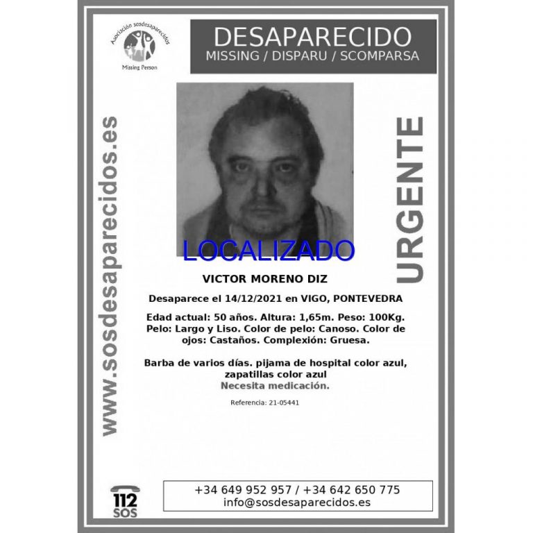 Localizado el hombre de 50 años desaparecido en Vigo, que ha reingresado en el hospital