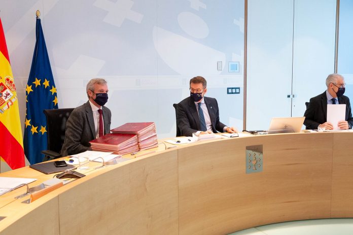 Feijóo preside el Consello de la Xunta.. XOÁN CRESPO/XUNTA