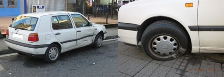 Localizado el vehículo huido tras chocar con otro el pasado día 12 en Lugo, cuyo dueño se lo había prestado a un amigo