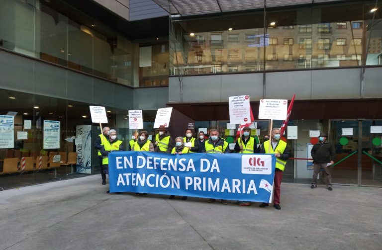 Jubilados y pensionistas de la CIG reclaman en Vigo más recursos materiales y humanos para la Atención Primaria
