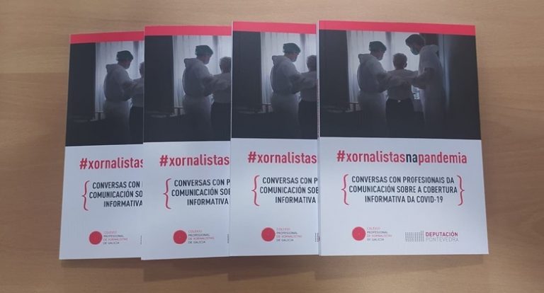Colexio de Xornalistas de Galicia y Diputación de Pontevedra presentan este sábado el libro ‘#xornalistasnapandemia’