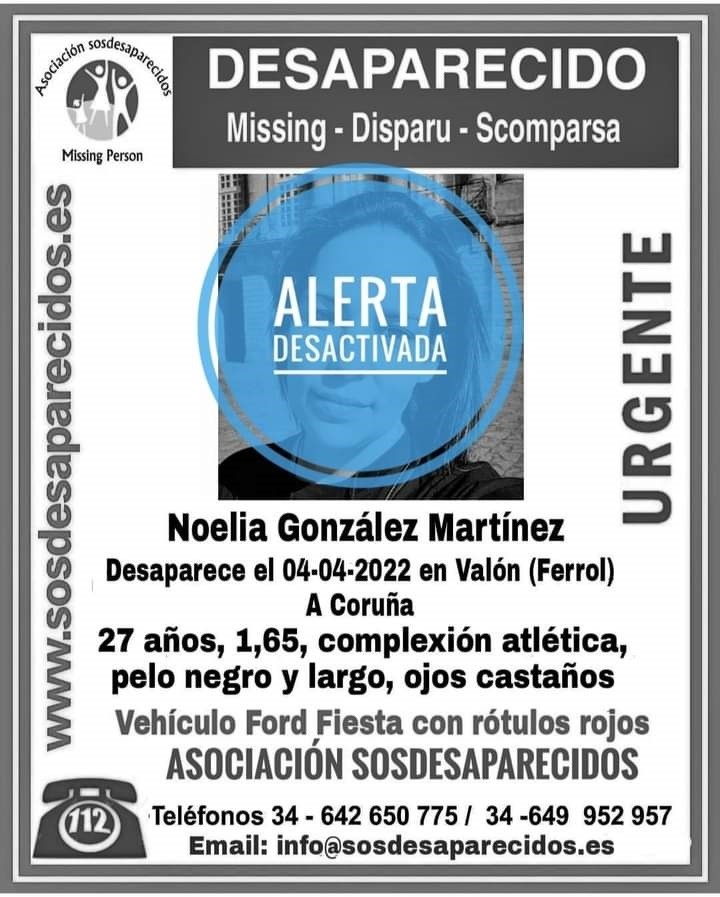 Localizada en buen estado la joven de 27 años desaparecida desde este lunes en Ferrol