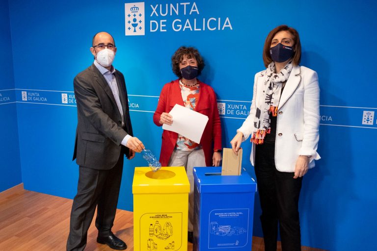 Galicia mantiene la tendencia al alza en volumen de residuos reciclados, con 6,4 kilos más por habitante que en 2016