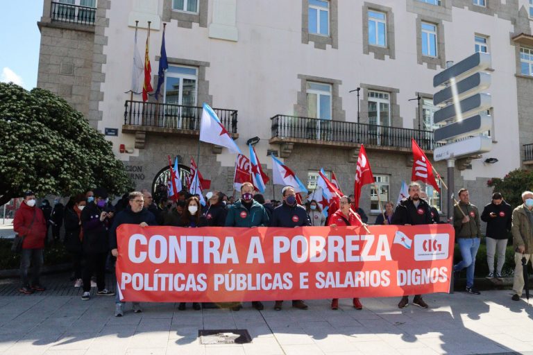 Delegados de la CIG se movilizan en Galicia para exigir salarios «dignos» y «soluciones» a la crisis económica