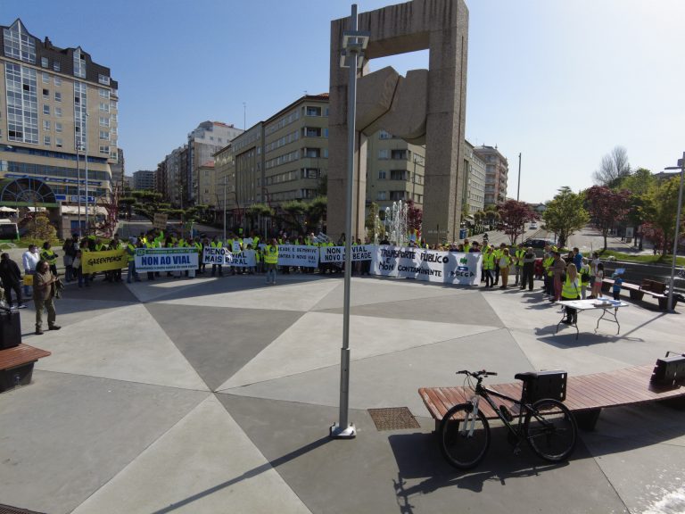 Vecinos del rural de Vigo protestan por la construcción de una vía de alta capacidad
