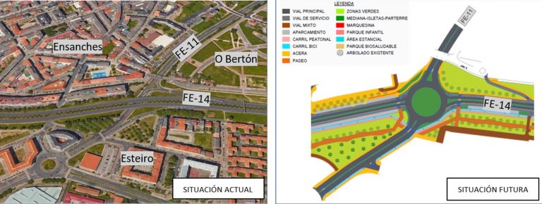 El Gobierno formaliza por casi 5 millones el contrato de la mitad de las obras de la avenida de As Pías, en Ferrol