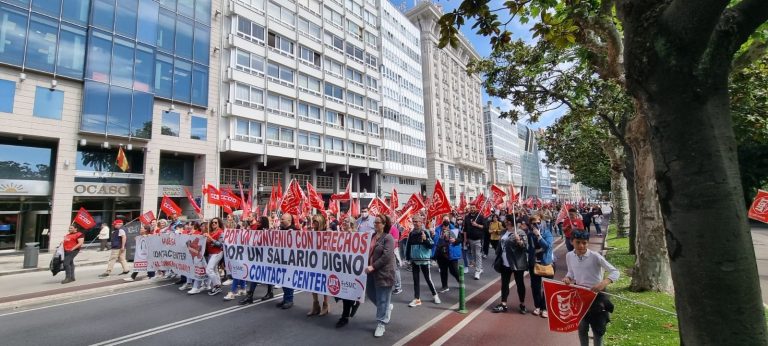 Los sindicatos destacan un seguimiento «masivo» de la huelga en el sector ‘contact center’ en Galicia