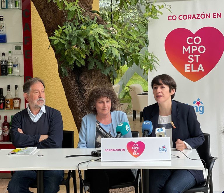 El BNG lanza la candidatura «con corazón» de Goretti Sanmartín, dispuesta a liderar Santiago para «recobrar el pulso»