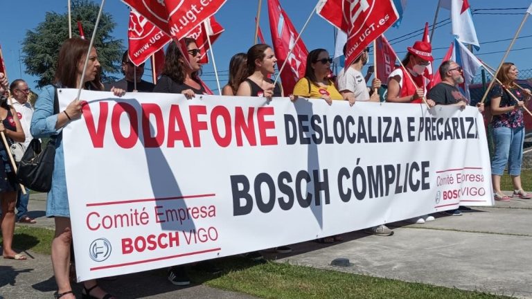 Sindicatos celebran el «éxito» de la huelga de Bosch Service Solutions en Vigo para rechazar el ERE