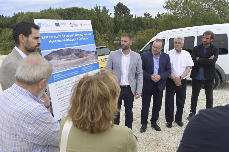 La Xunta destinará un millón al proyecto de restauración de la explotación minera de Monte Neme, en Carballo