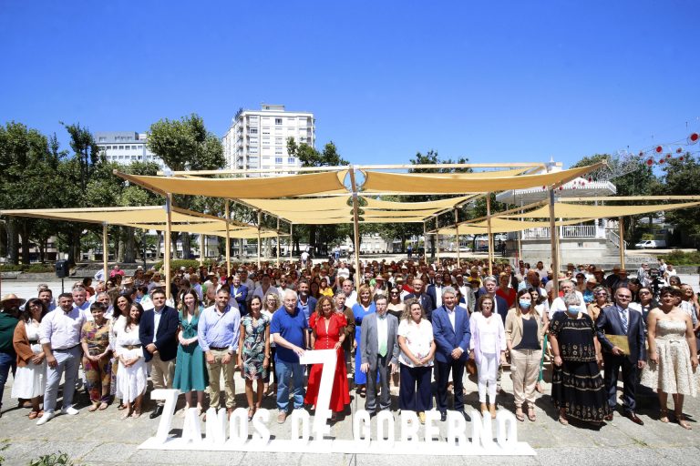 El gobierno de la Diputación de Pontevedra destaca el «cambio radical» en sus siete años al frente de la institución