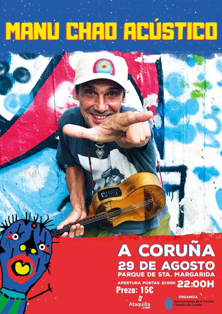 Manu Chao ofrecerá el día 29 un concierto en A Coruña