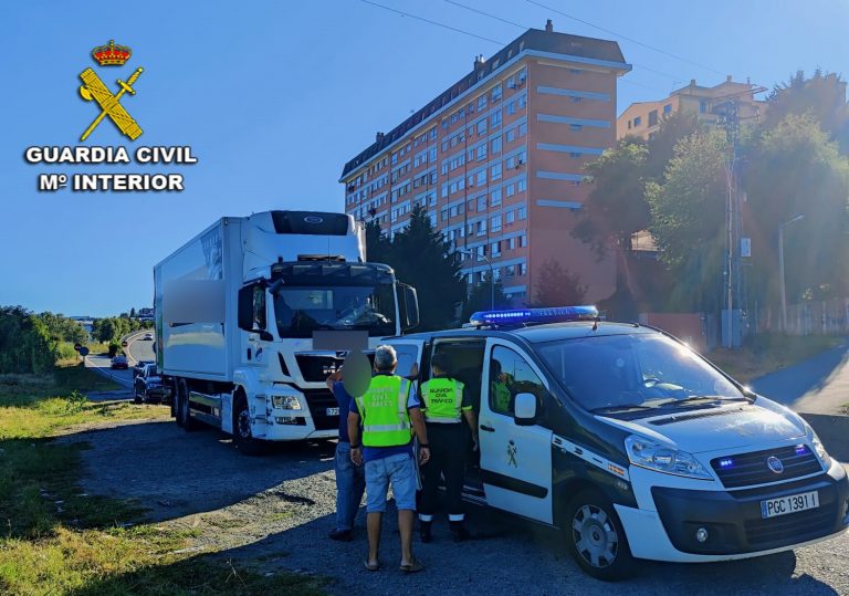 Interceptado un camionero, vecino de Vilanova de Arousa (Pontevedra), que duplicaba la tasa de alcoholemia en la AP-9