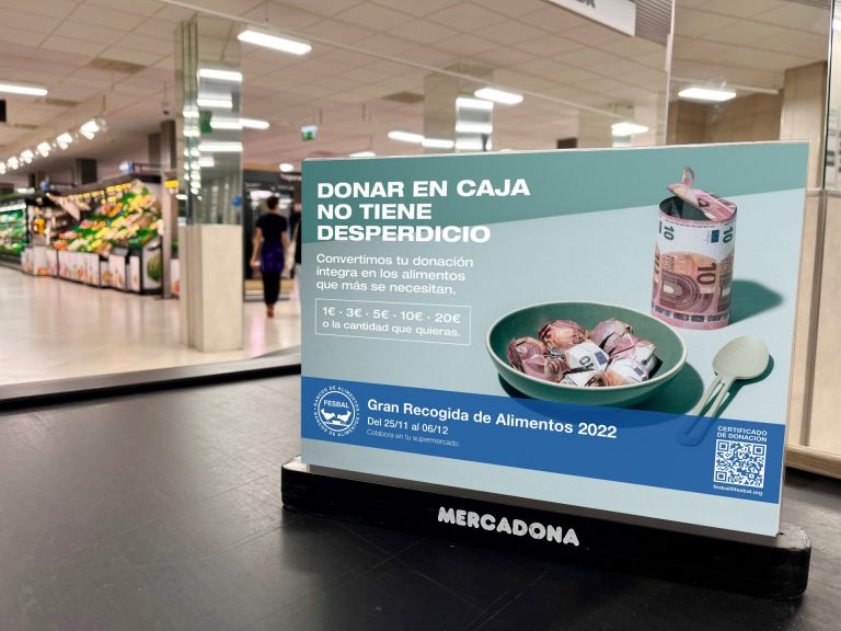Un total de 59 tiendas de Mercadona en Galicia participan en la Gran Recogida de Alimentos 2022