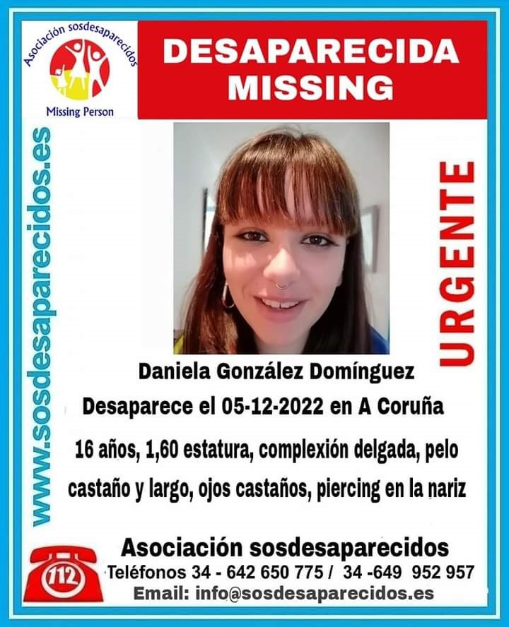 Buscan a una adolescente de 16 años desaparecida desde hace diez días en A Coruña