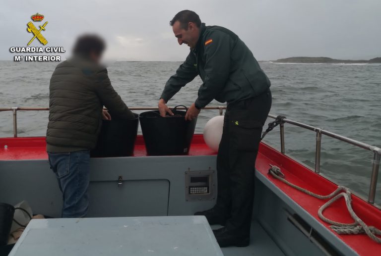 Pesca.- La Guardia Civil se incauta de 30 kilos de centolla y 3 de nécora en Cangas (Pontevedra)