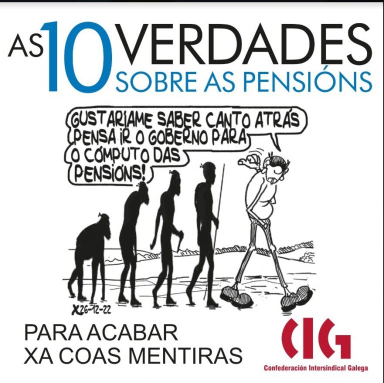 La CIG lanza una campaña para desmontar «las mentiras» sobre las pensiones ante «los recortes previstos»