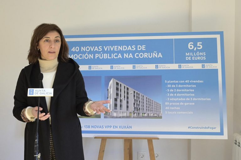 La Xunta termina las 40 primeras viviendas de promoción pública en el barrio de Xuxán, en A Coruña