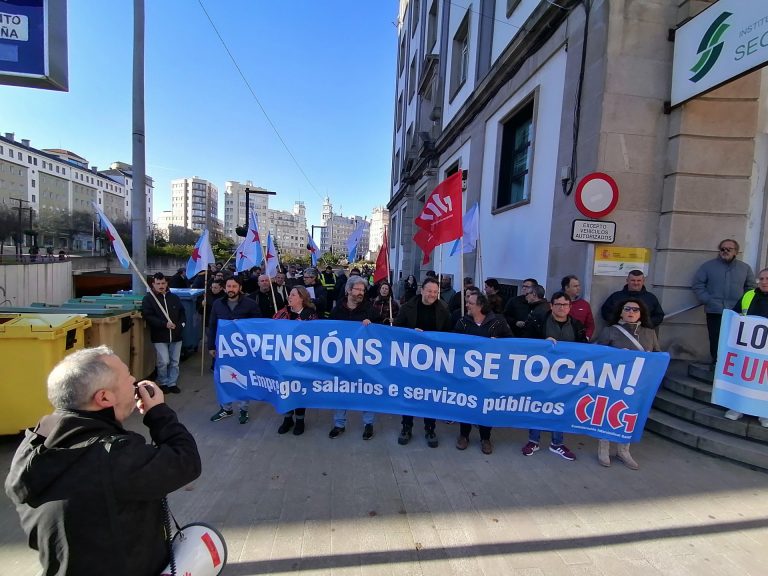 Movilizaciones de la CIG este miércoles en contra de la reforma de las pensiones que proyecta el Gobierno
