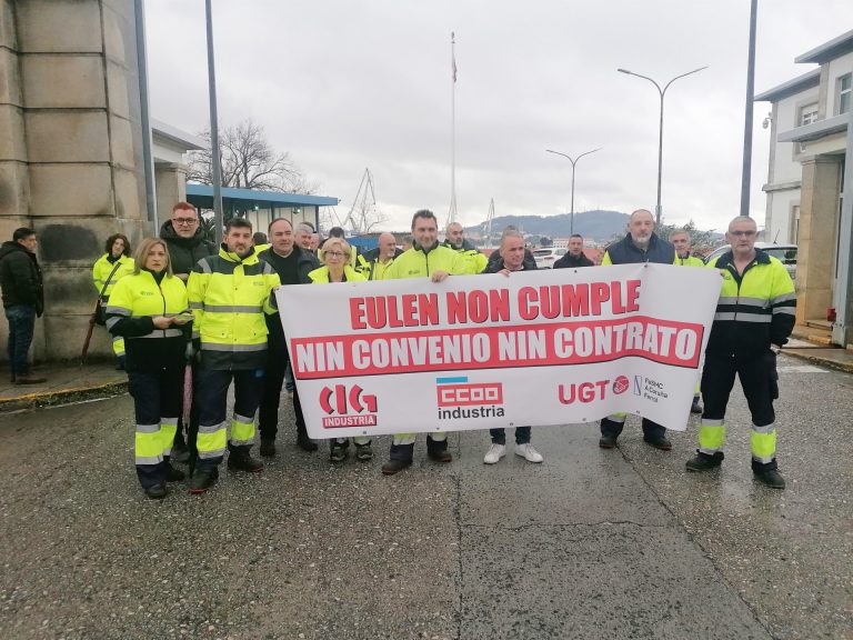 Trabajadores de Eulen en Navantia Ferrol denuncian el incumplimiento del contrato y de su convenio colectivo