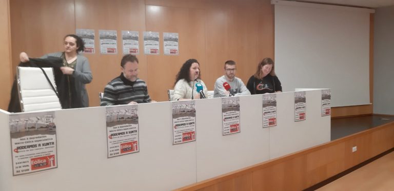 Eólica Así Non convoca el 23 de abril una manifestación ante la sede de la Xunta para intentar frenar 77 proyectos