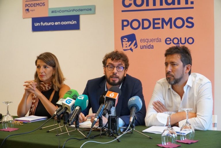 El candidato de Unidas Podemos en A Coruña traslada su «apoyo total» a Yolanda Díaz y su proyecto ‘Sumar’