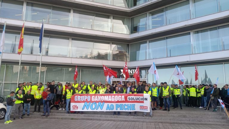 Trabajadores de Ganomagoga vuelven a concentrarse en Vigo al no ver «justificadas» las causas económicas para el ERE