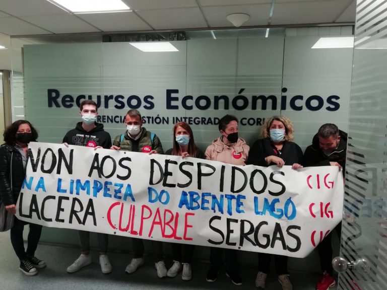 Suspendida temporalmente la huelga de personal de limpieza del Hospital Abente y Lago, en A Coruña